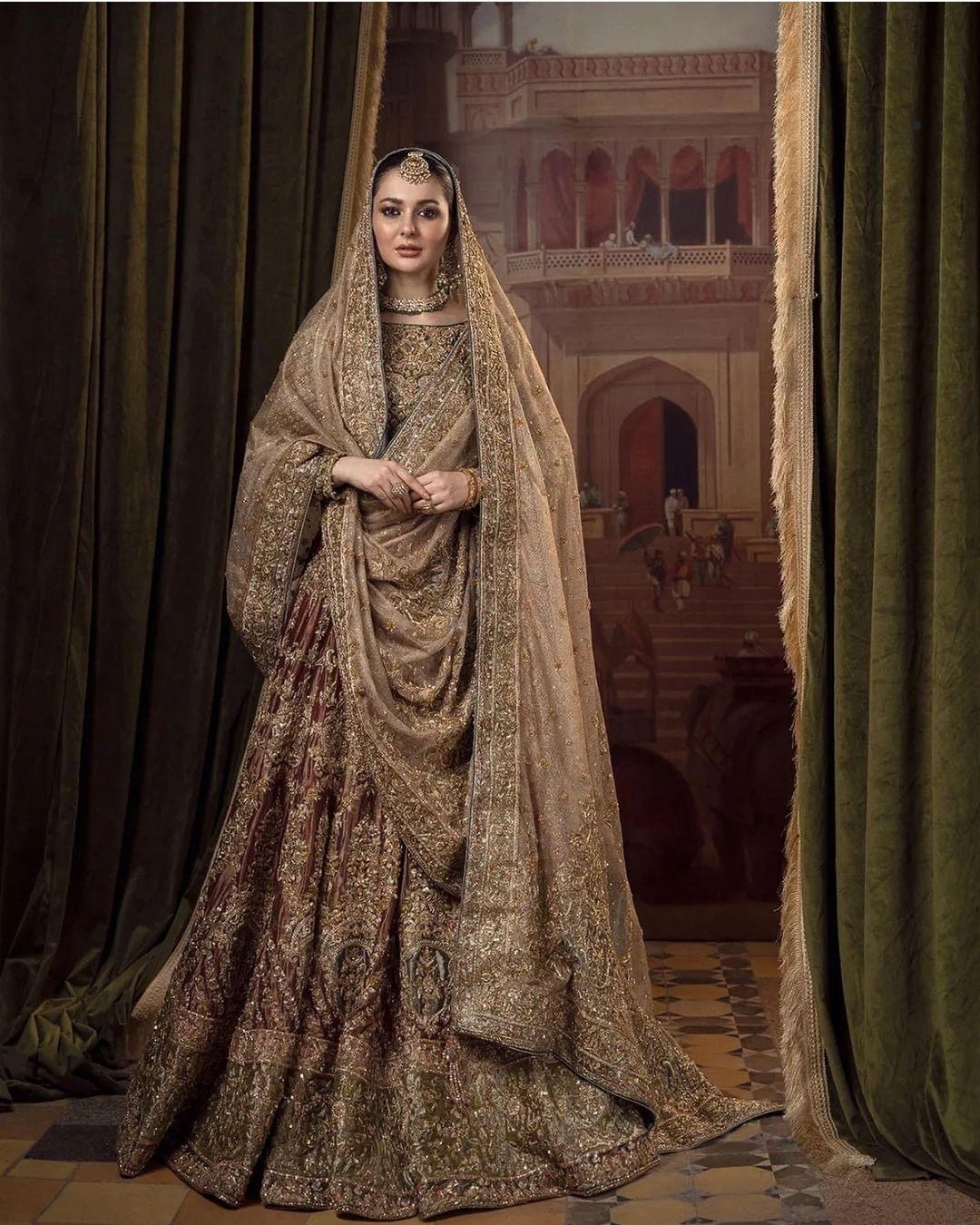 Luxury Bridal Lehnga on Pure Chandi Tissue - Fab By Amirah