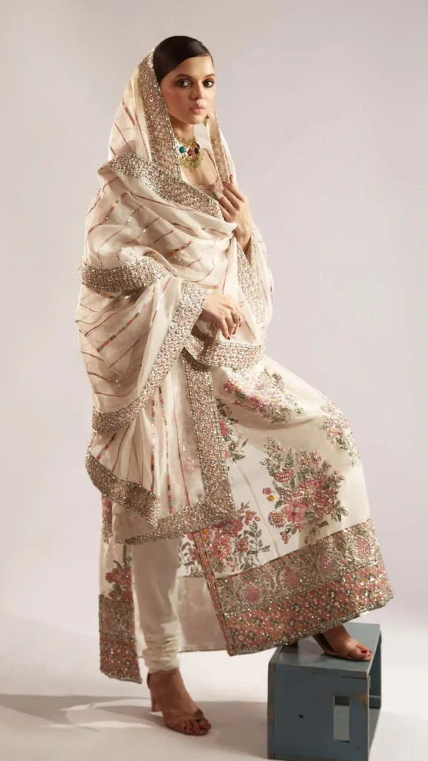 Dazzling Ivory Organza Shirt