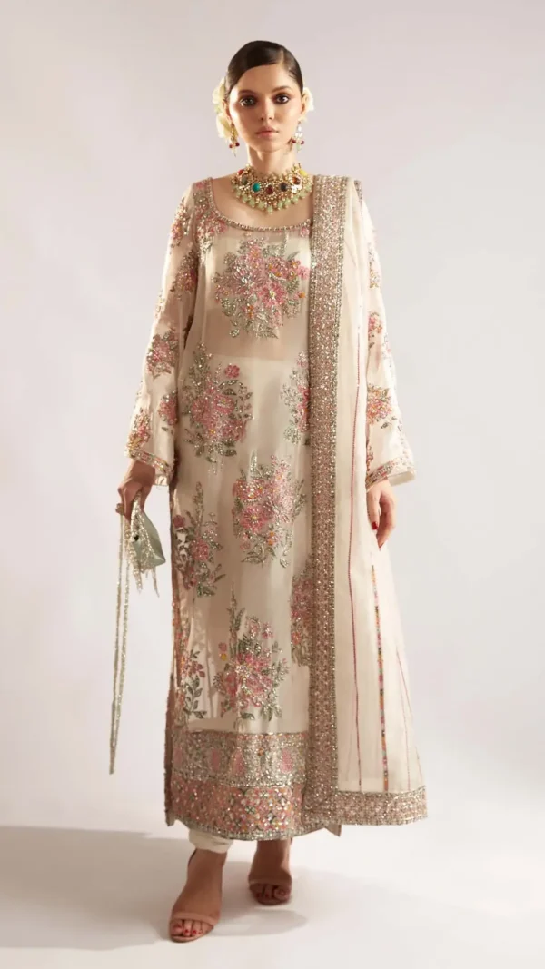 Dazzling Ivory Organza Shirt