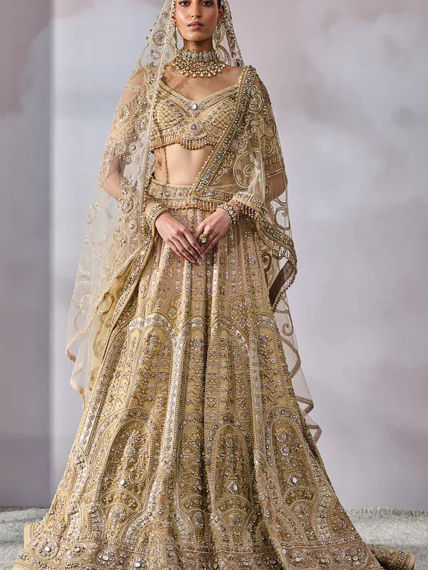 Radiate unparalleled elegance with the captivating embroidered lehenga set!