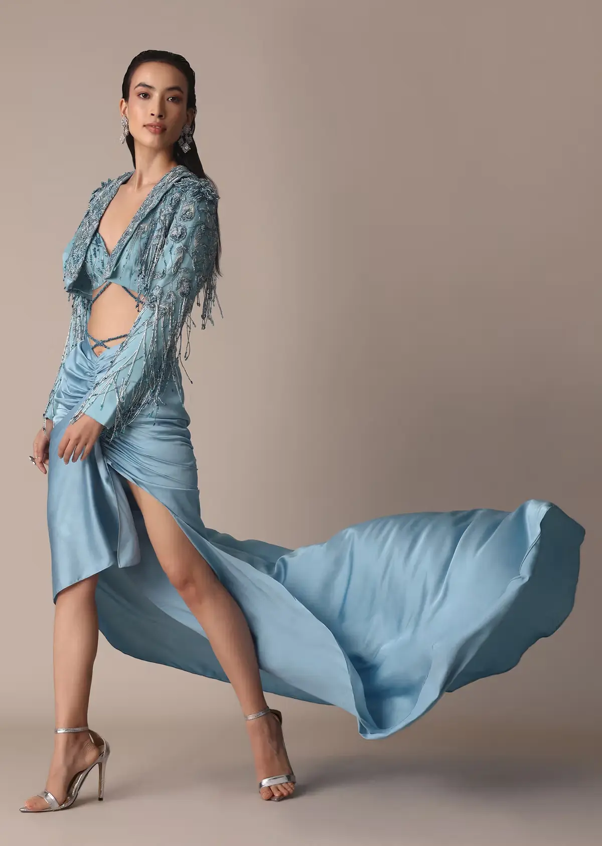 Zardozi Embellished Fishcut Lehenga Set
