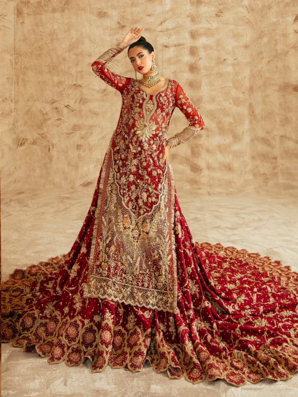 The Scarlet Splendor Red Lehenga Set