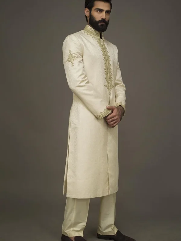 Exquisite Off White Sherwani