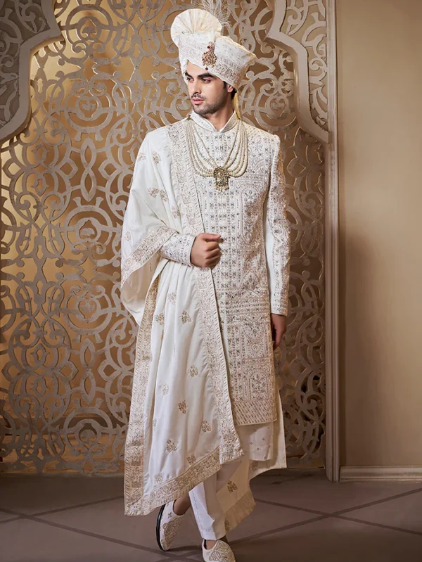 IVORY SHERWANI SET