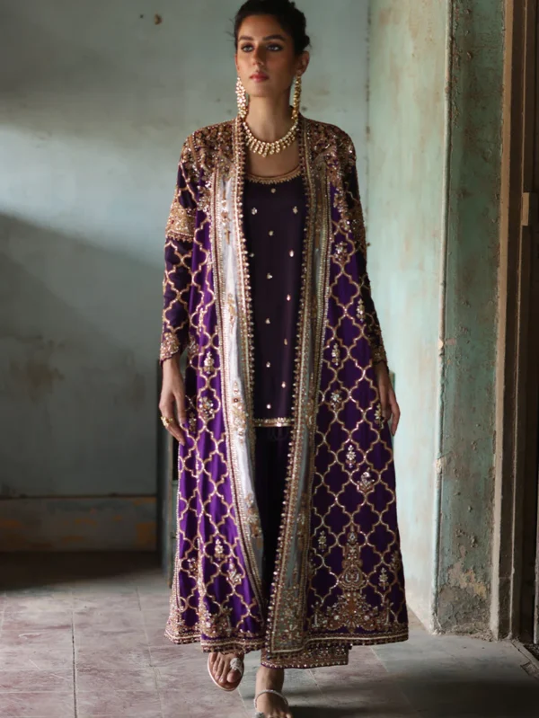 Luxurious Purple Marori Chogha