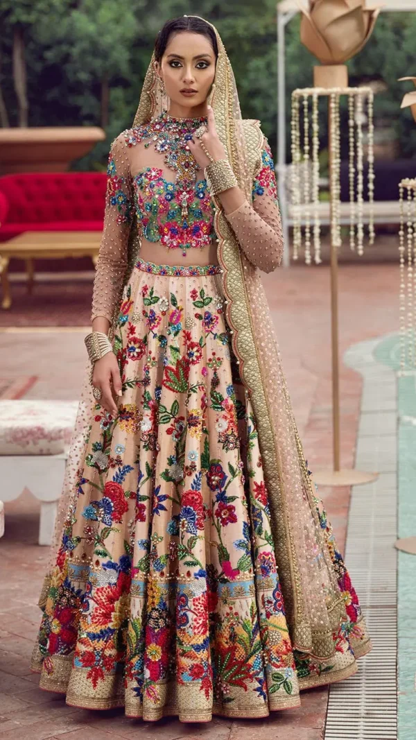 Exquisite Hand-Embroidered Lehnga Dress
