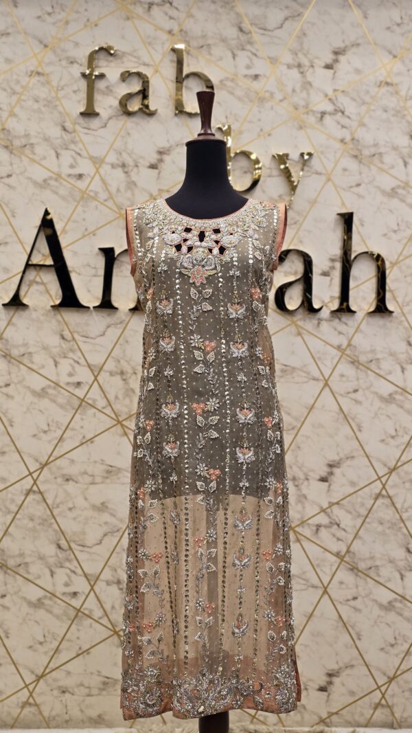 The Hand-Embroidered Long Shirt Dress