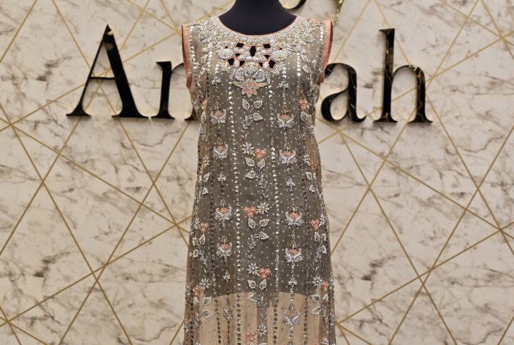 The Hand-Embroidered Long Shirt Dress