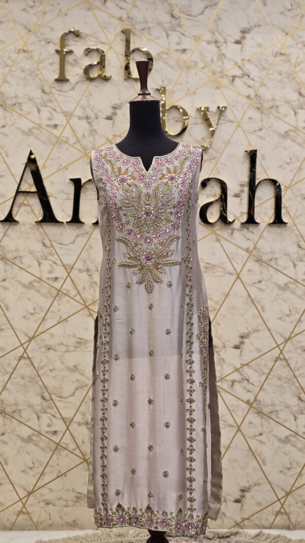 Raw Silk Party Wear Dress