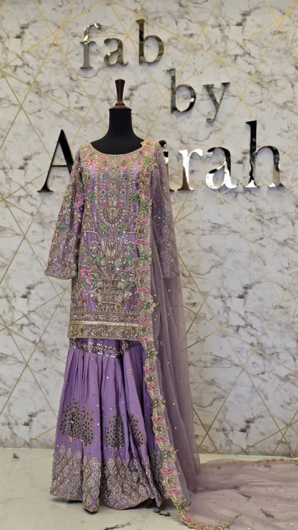 Luxurious Raw Silk Party Wear Dress