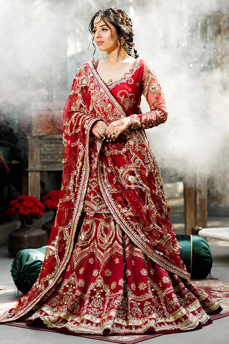Ethereal Raw Silk Lehenga for Weddings