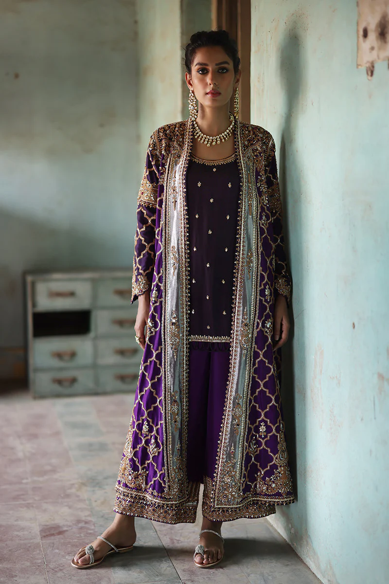 Luxurious Purple Marori Chogha