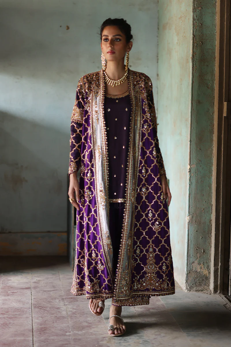 Luxurious Purple Marori Chogha