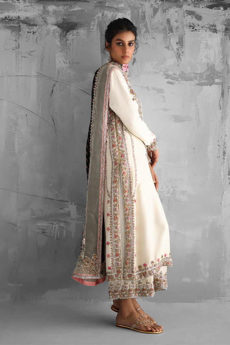 Ivory Pure Raw Silk Shirt