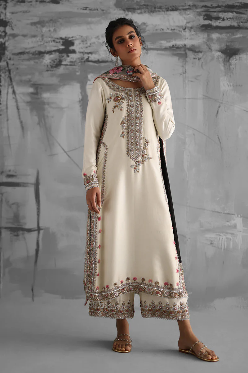 Ivory Pure Raw Silk Shirt