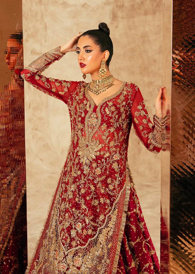 The Scarlet Splendor Red Lehenga Set