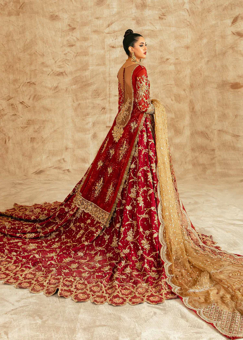 The Scarlet Splendor Red Lehenga Set