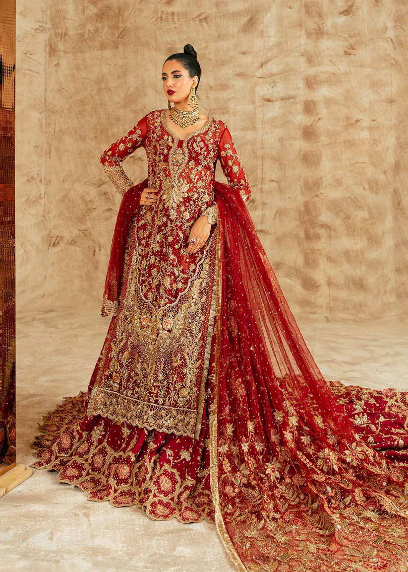 The Scarlet Splendor Red Lehenga Set