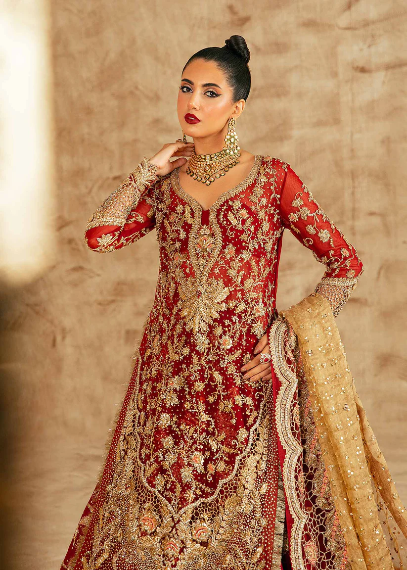 The Scarlet Splendor Red Lehenga Set