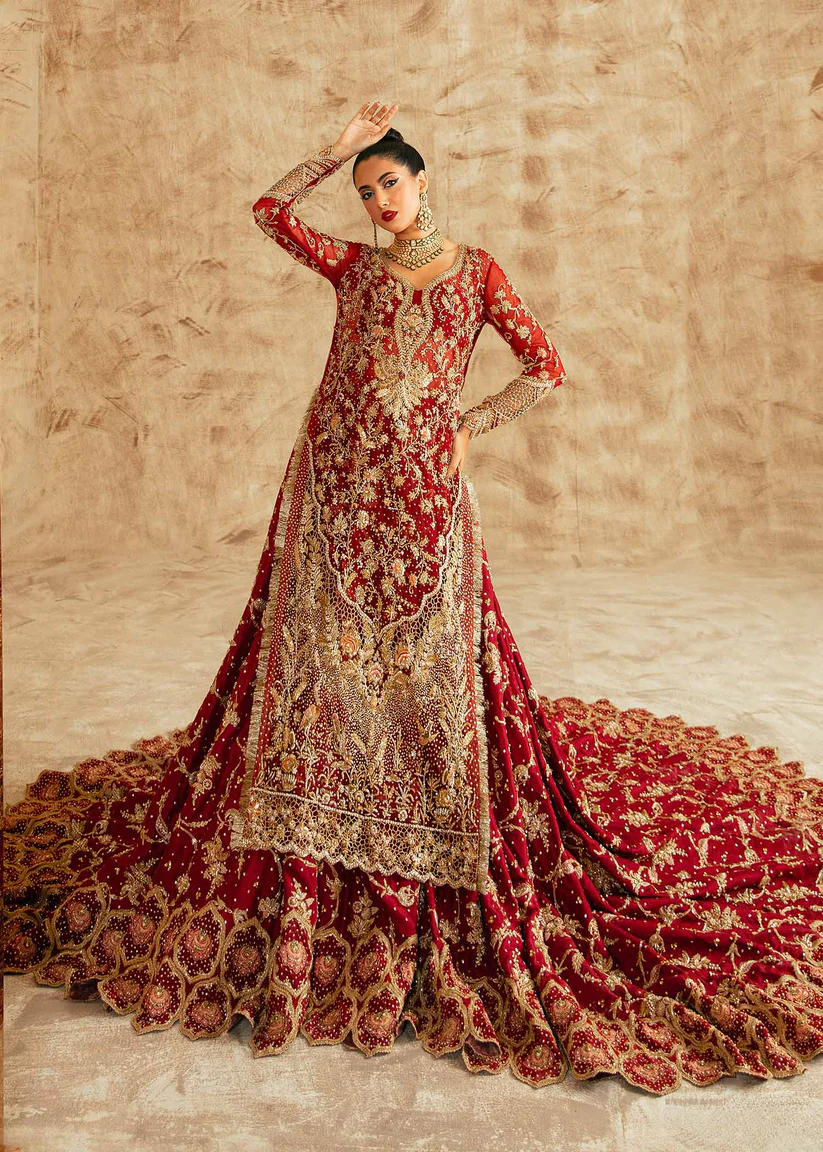 The Scarlet Splendor Red Lehenga Set