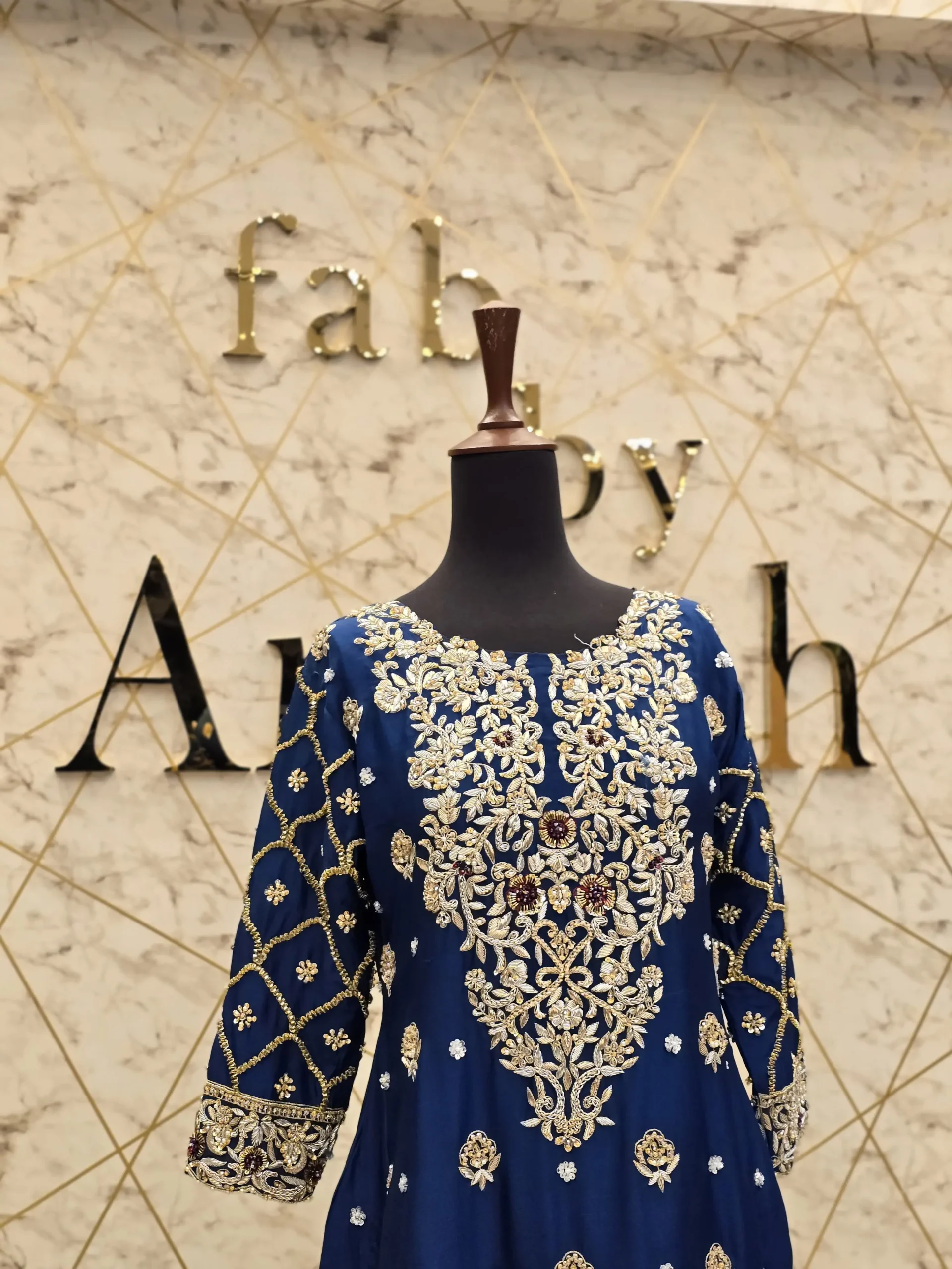 Embroidered Party Wear Shirt with Sharara