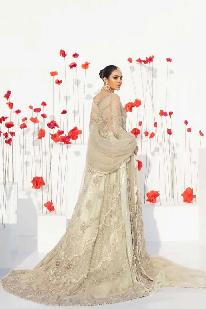 Exquisite Front Open Gown Lehenga Set