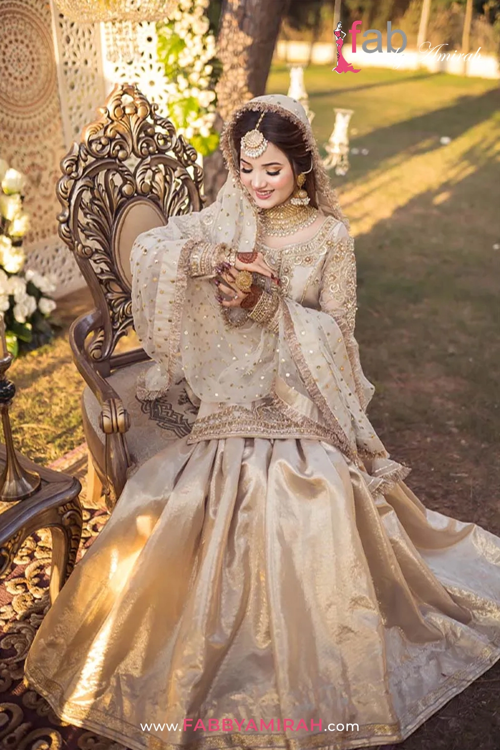 Complete off white traditional sharara shirt and dupatta set
