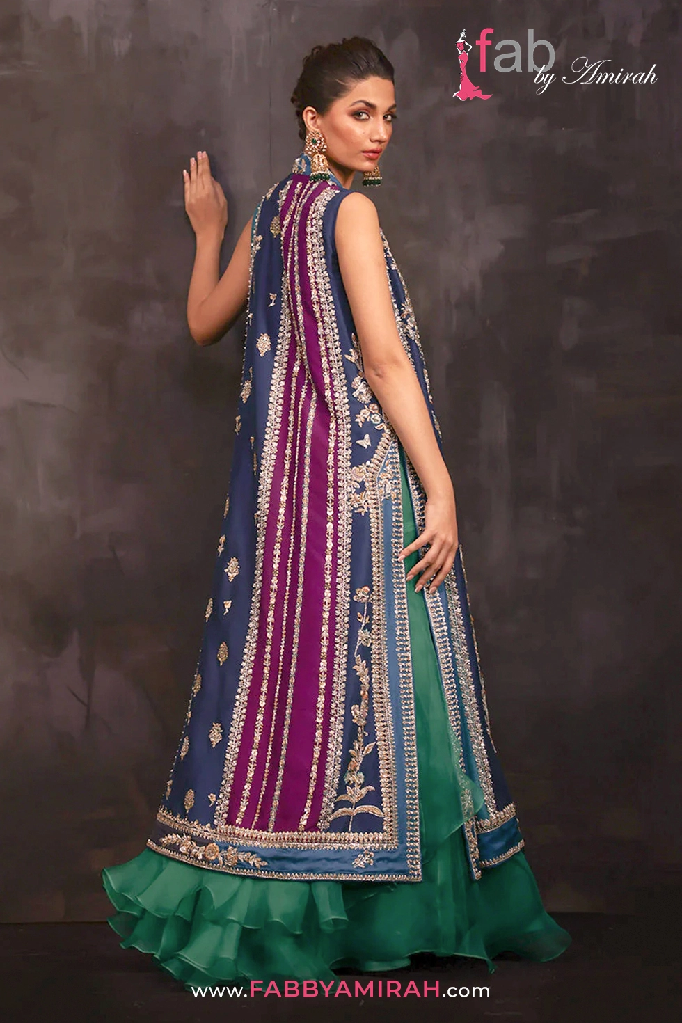 Pure silk chogha with organza dupatta and embroidered izzar - Silk Bridal Chogha Pure silk chogha with organza dupatta and embroidered izzar - Silk Bridal Chogha