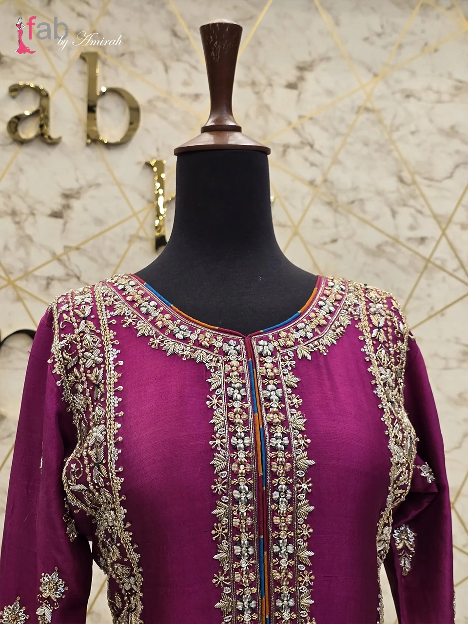 Pure Hand-Embroidered Raw Silk Shirt Pure Hand-Embroidered Raw Silk Shirt