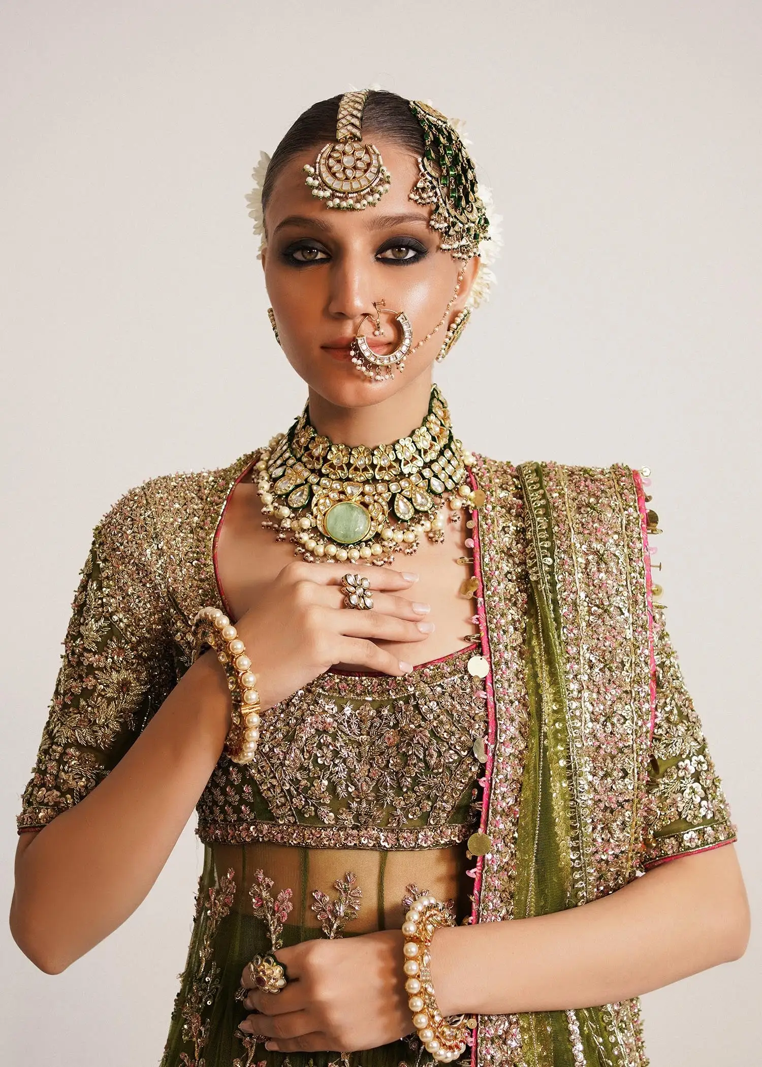 Green-Net-Peshwaz-with-Pink-Sequins-2-1.webp Green Net Peshwaz with Pink Sequins