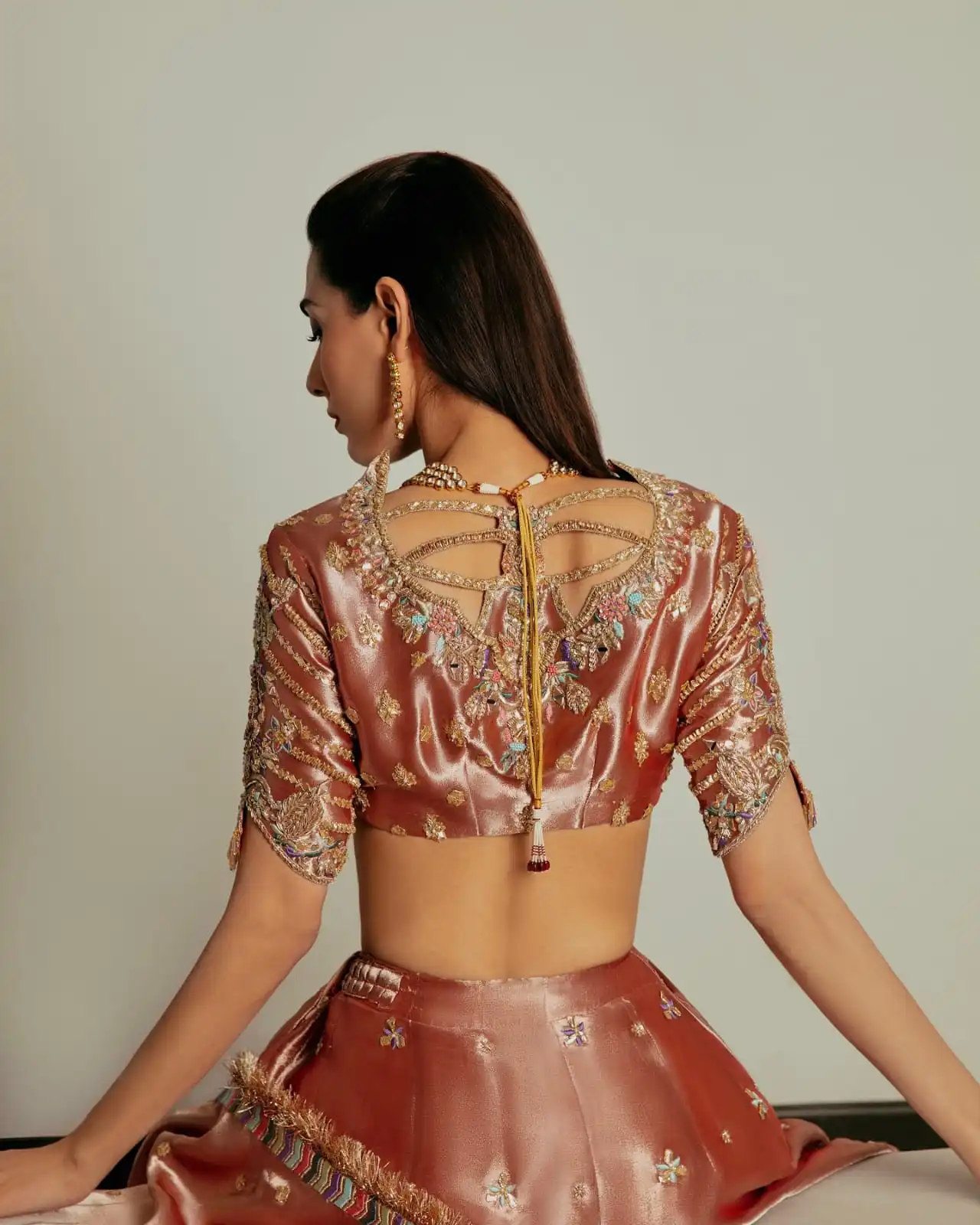 Chandi Tissue Lehenga with Blouse