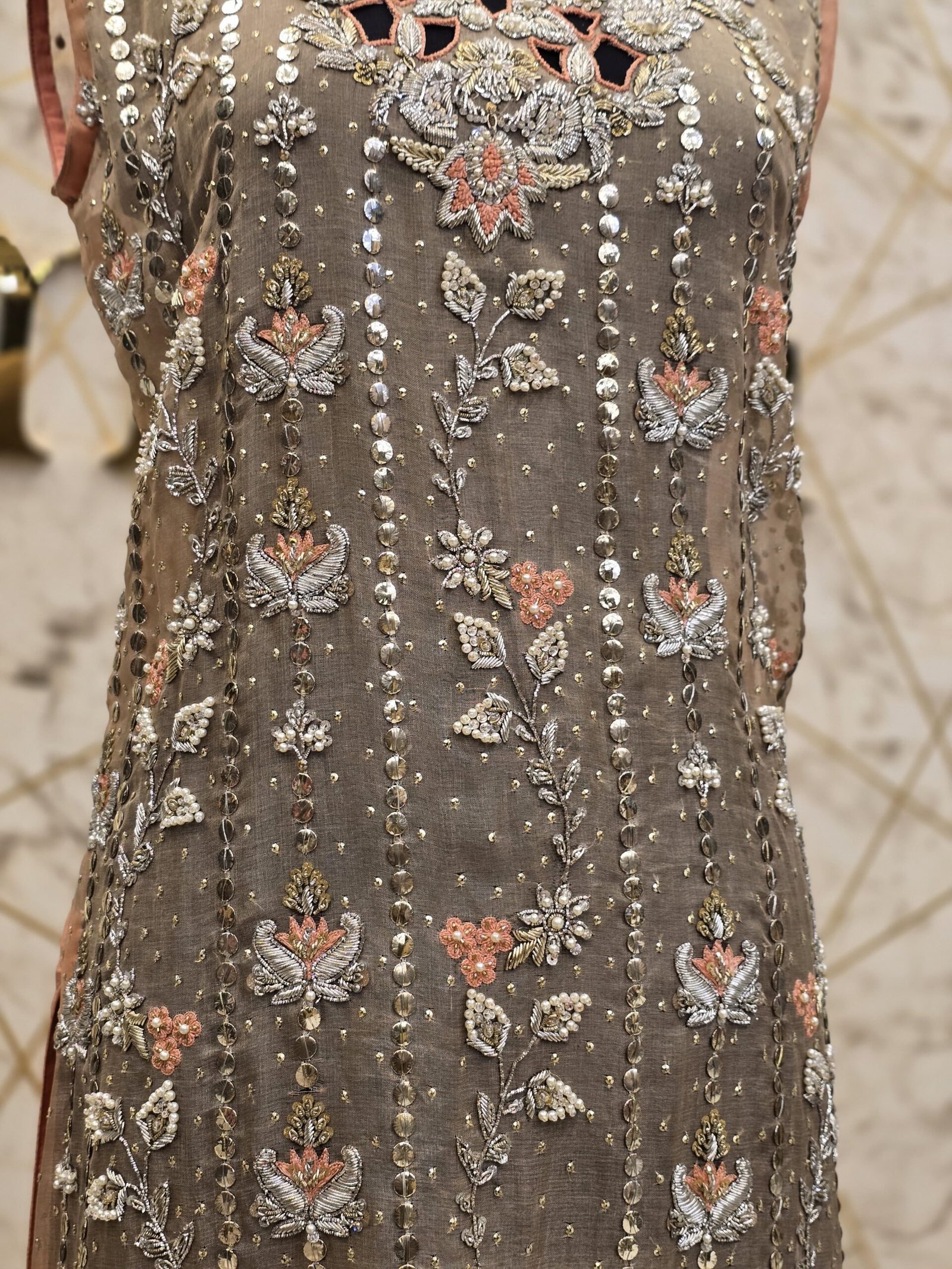 The Hand-Embroidered Long Shirt Dress