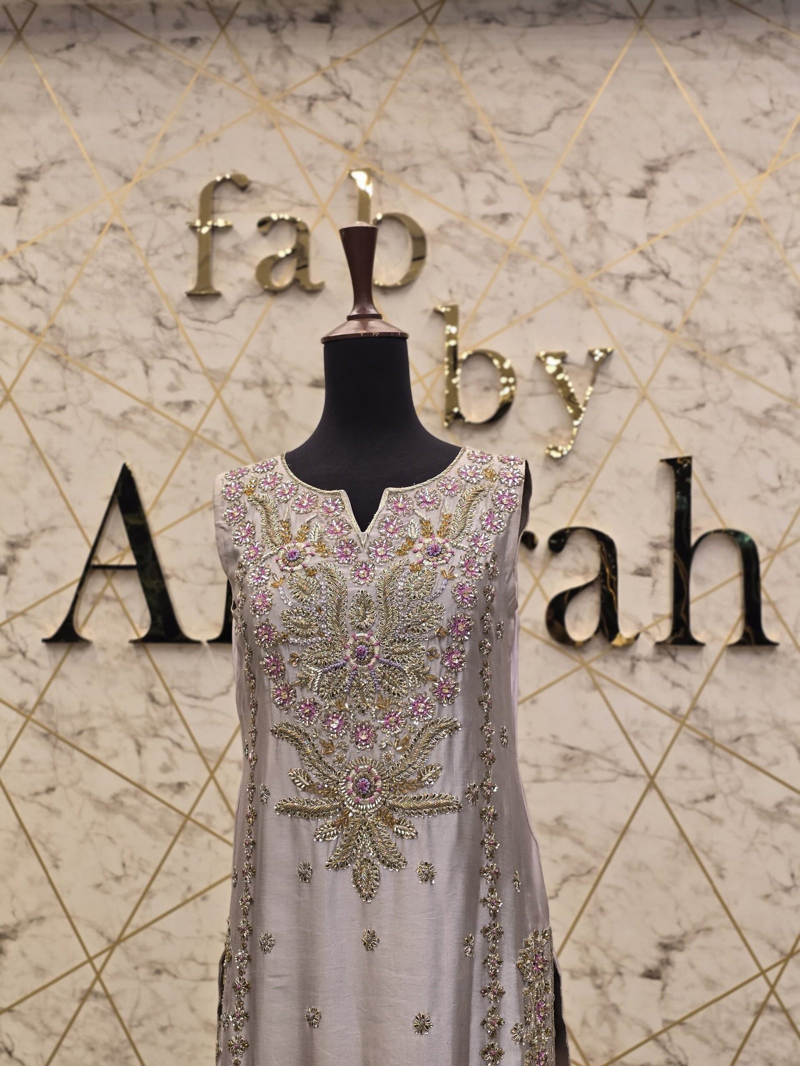 Raw Silk Party Wear Dress