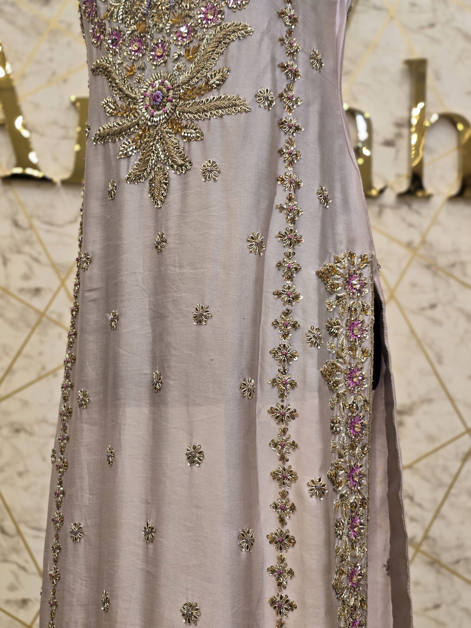 Raw Silk Party Wear Dress