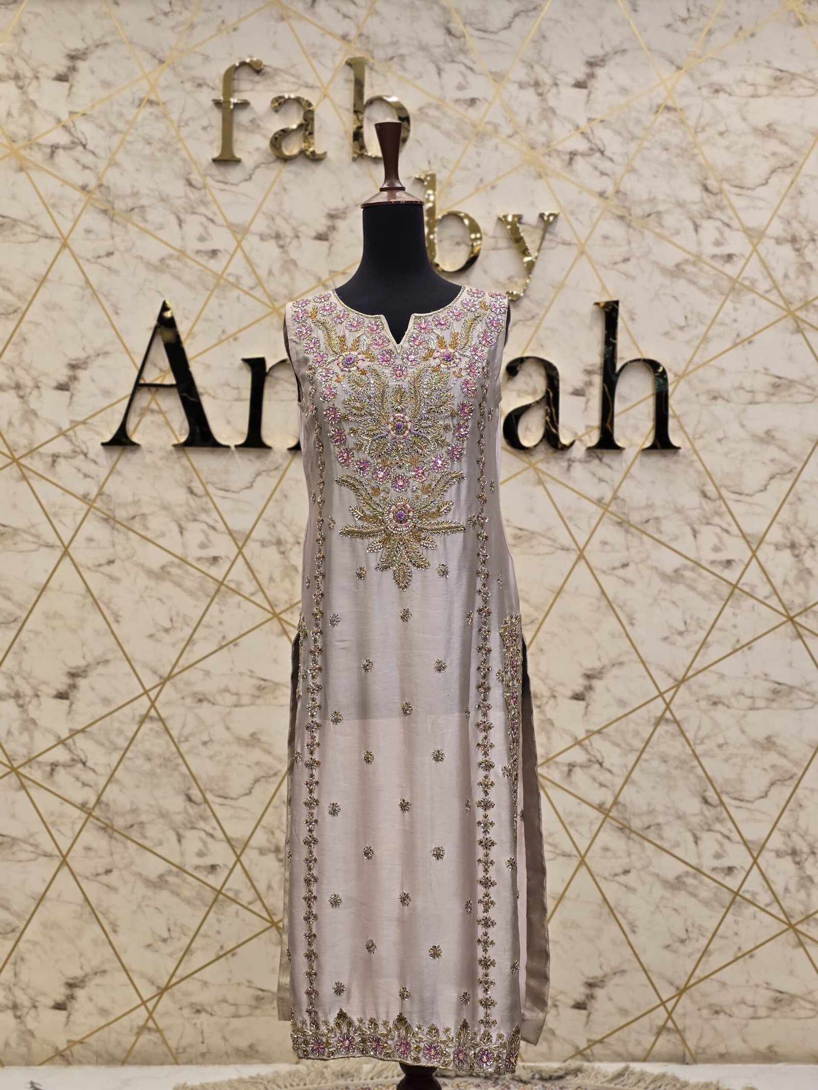 Raw Silk Party Wear Dress