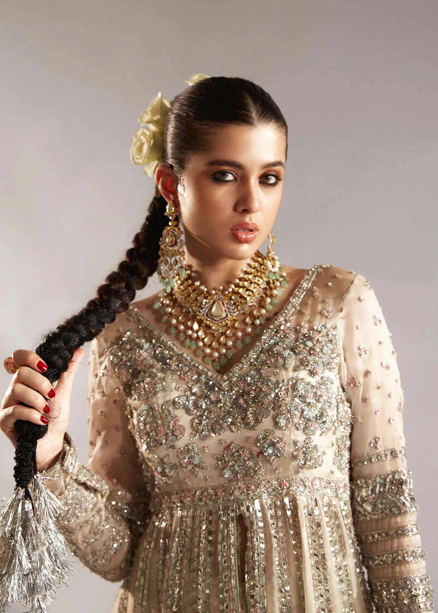 Ivory Velvet Pants Outfit