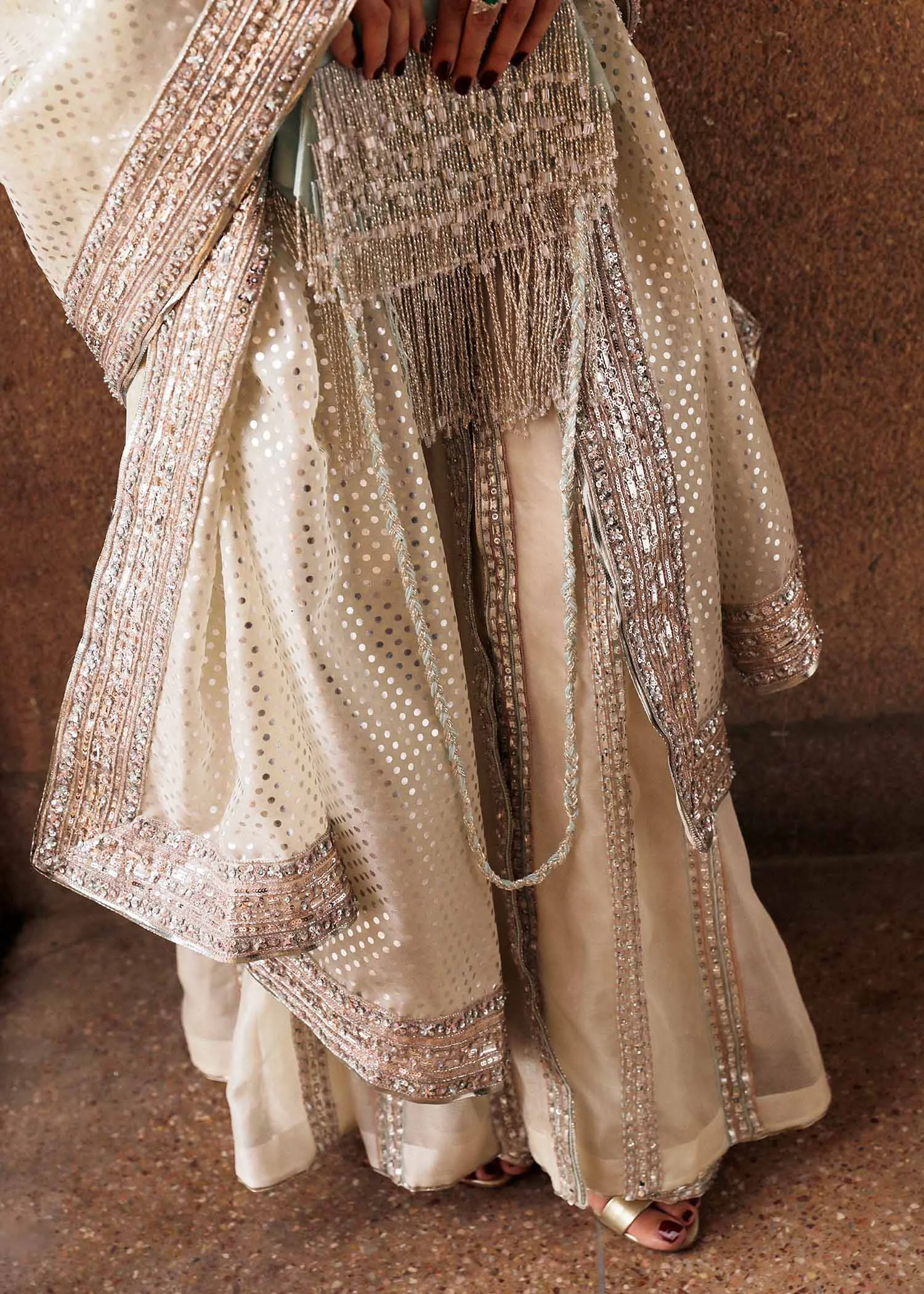 Ivory Velvet Pants Outfit