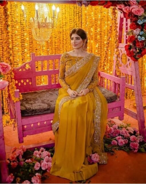 Yellow Bridal Saree