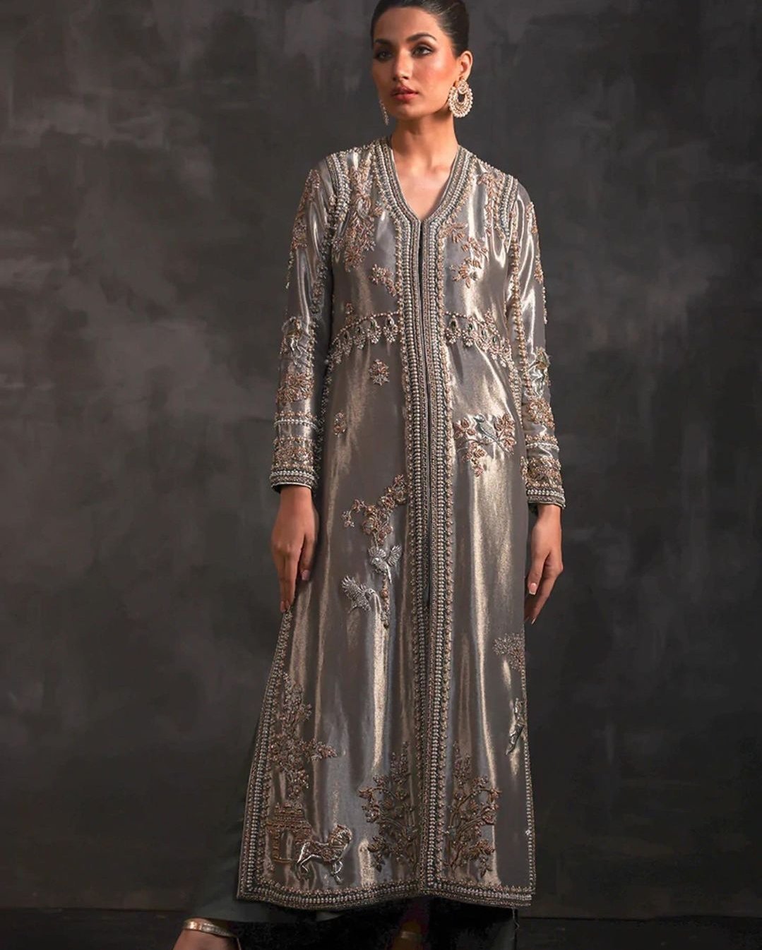 Gold Tissue Bridal Shirt