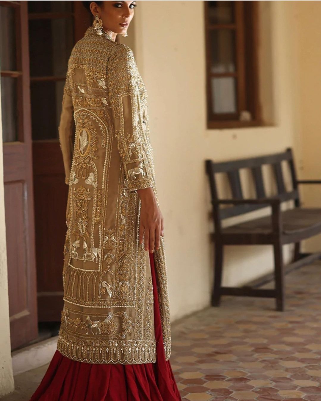 Front Open Long Gown