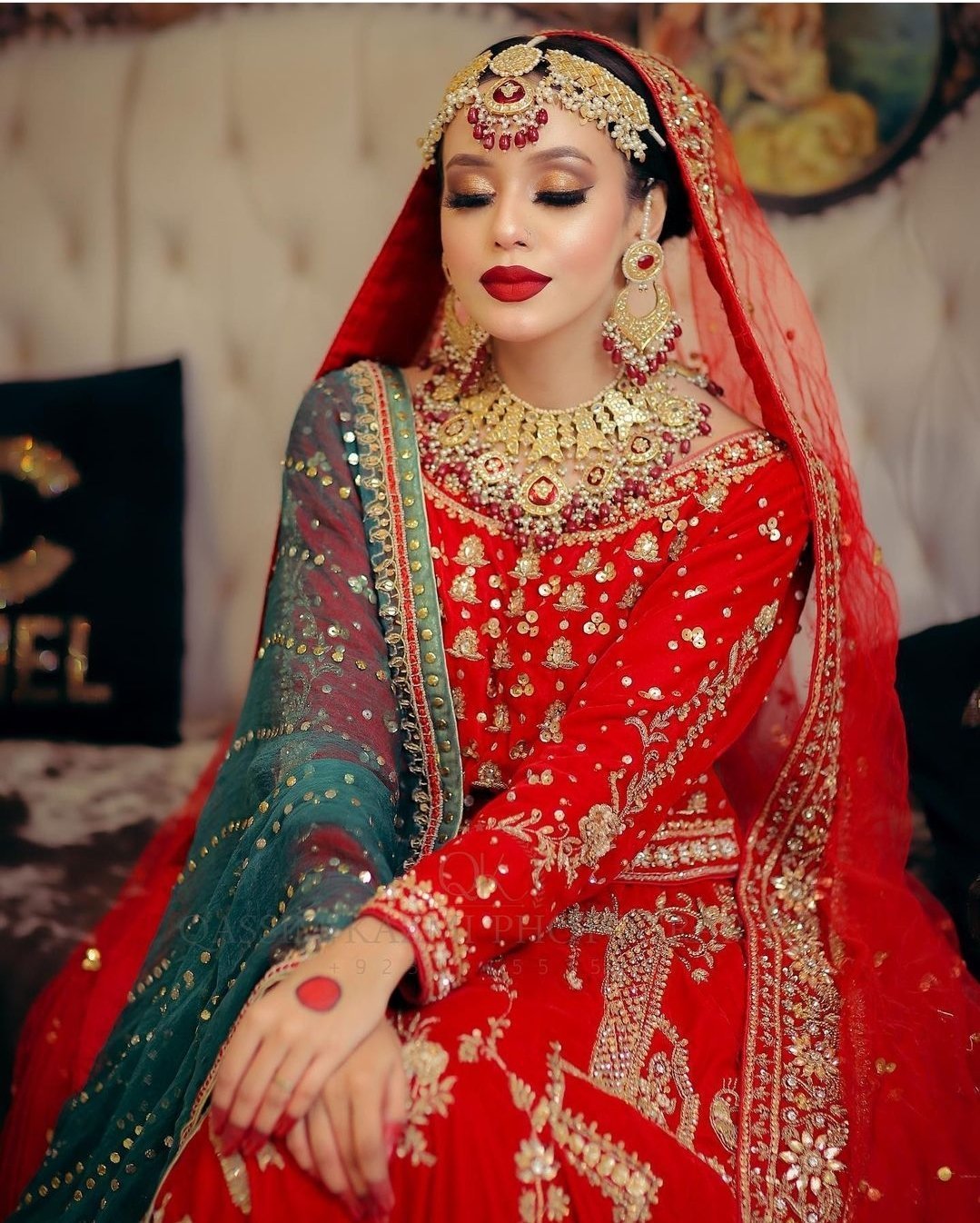 Bridal Maxi with Lehenga on Pure Rawsilk