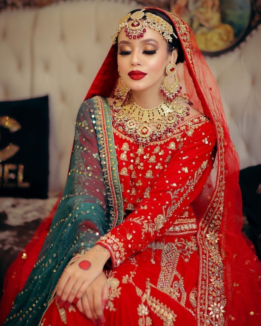 Bridal Maxi with Lehenga on Pure Rawsilk