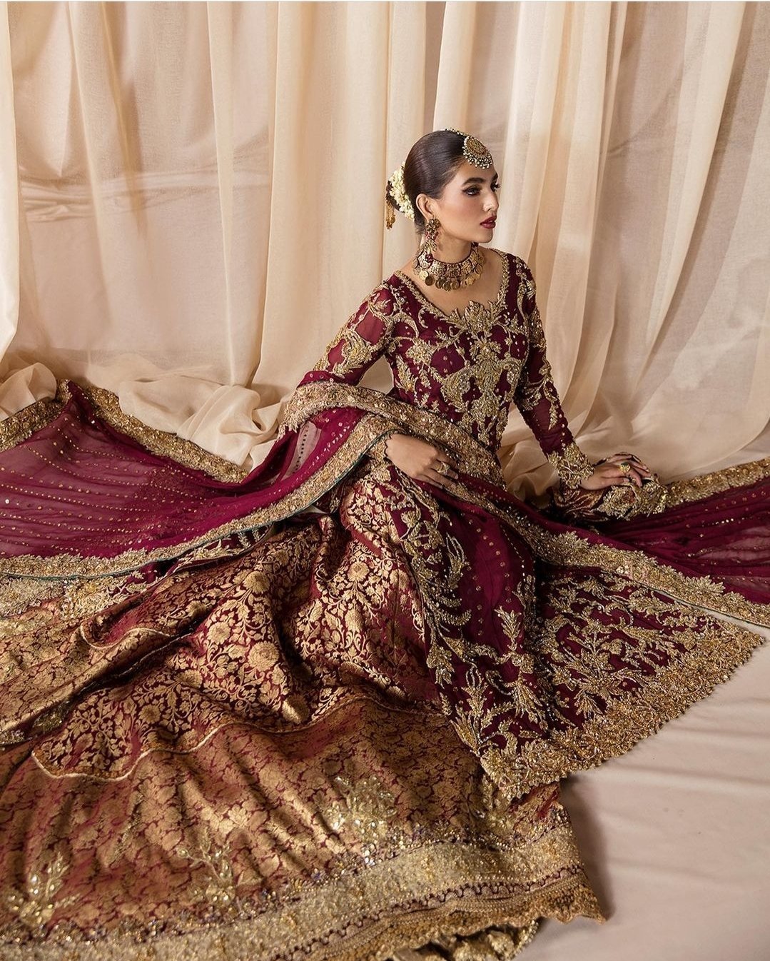 Long Shirt With Lehenga
