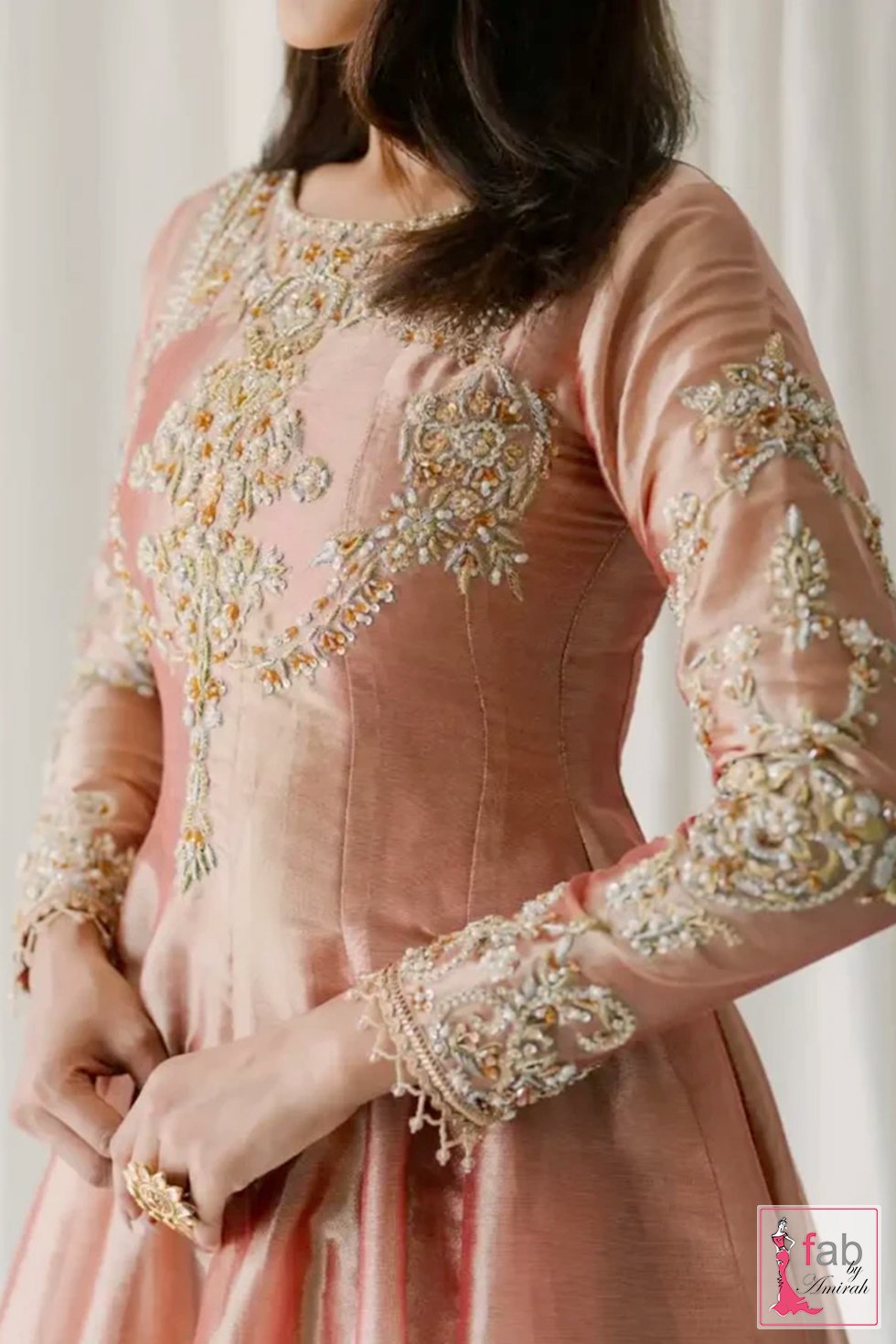 Close view of Chandi Tissue Maxi Dress