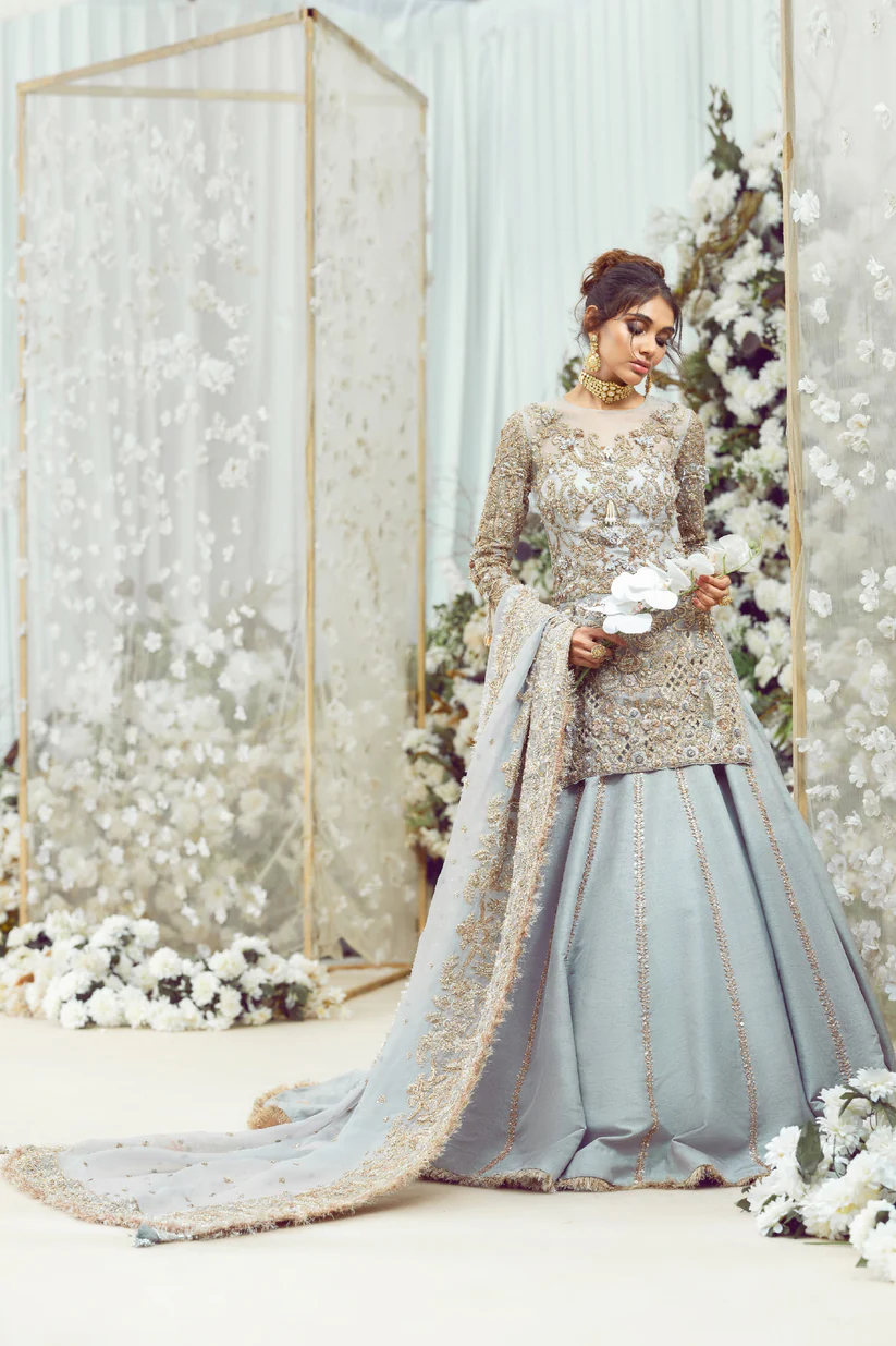 The Siera Blue Lehenga Set
