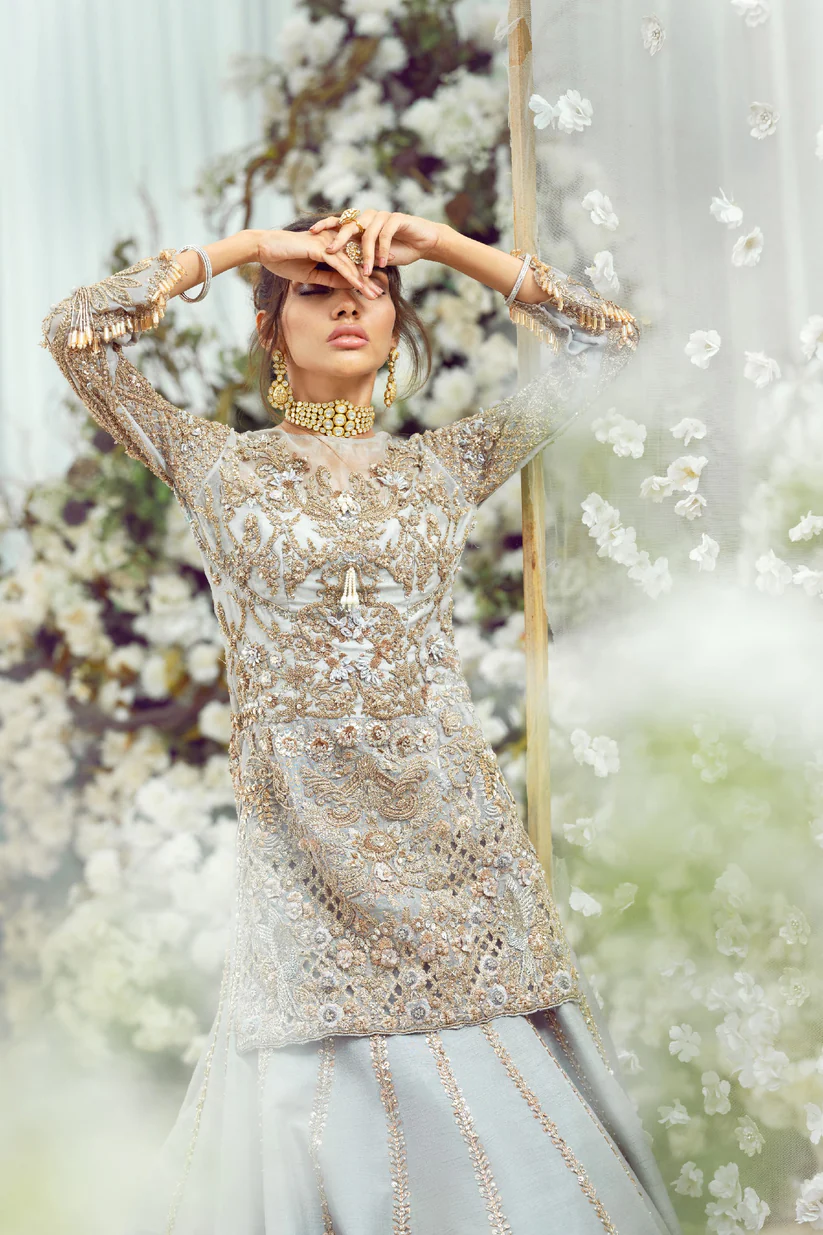 The Siera Blue Lehenga Set