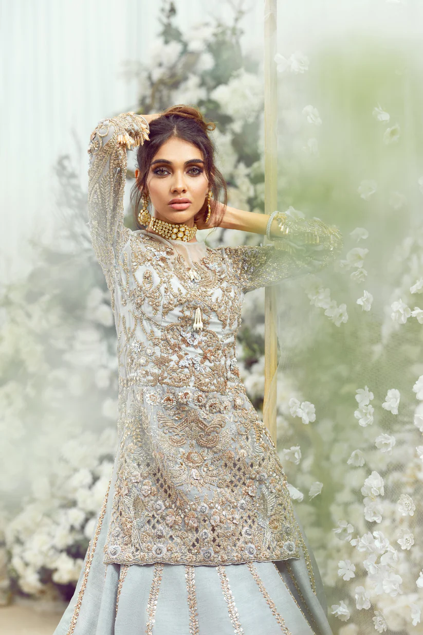 The Siera Blue Lehenga Set