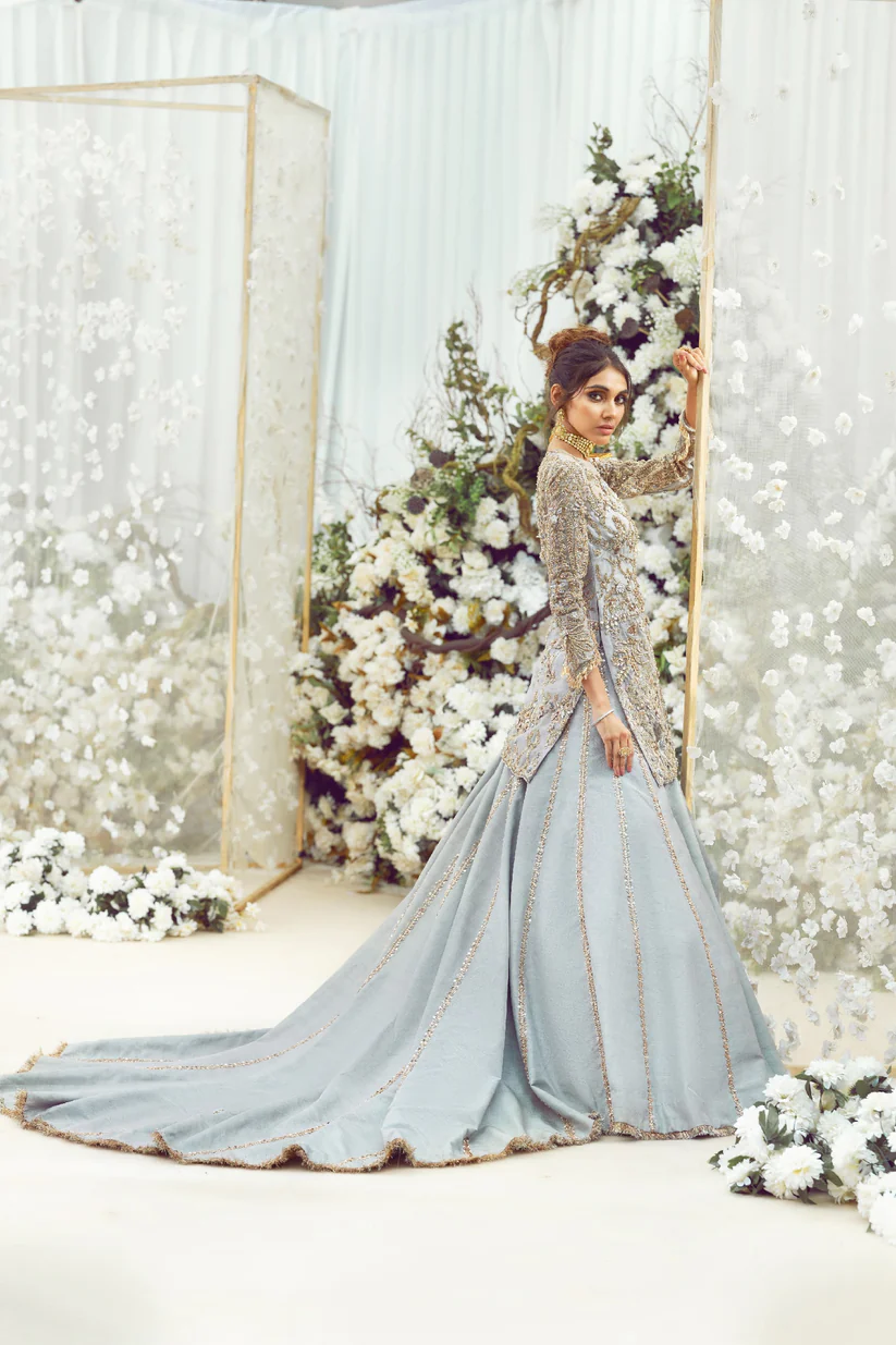 The Siera Blue Lehenga Set