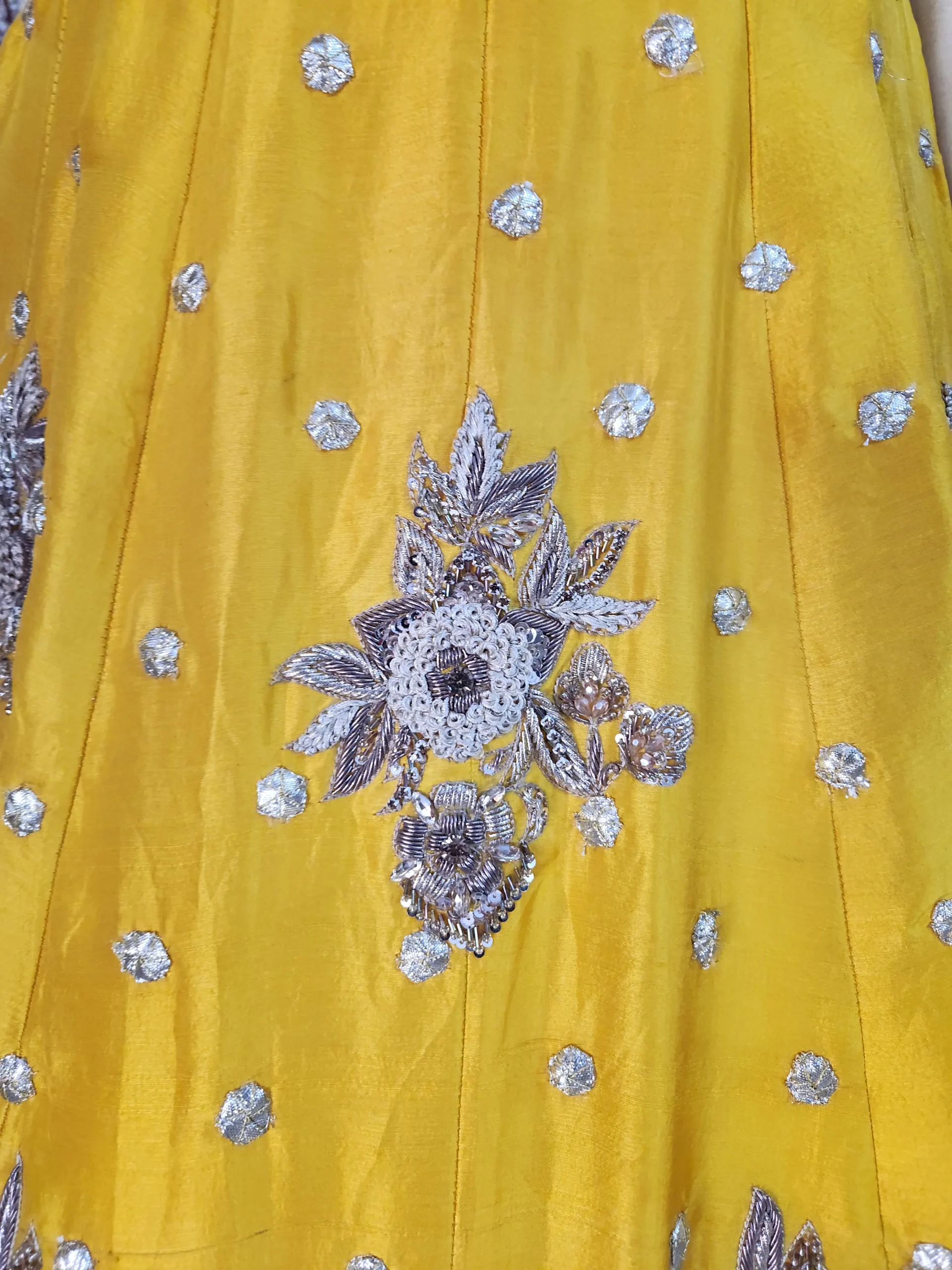 Yellow Pakistani Bridal Lehnga for Mehndi