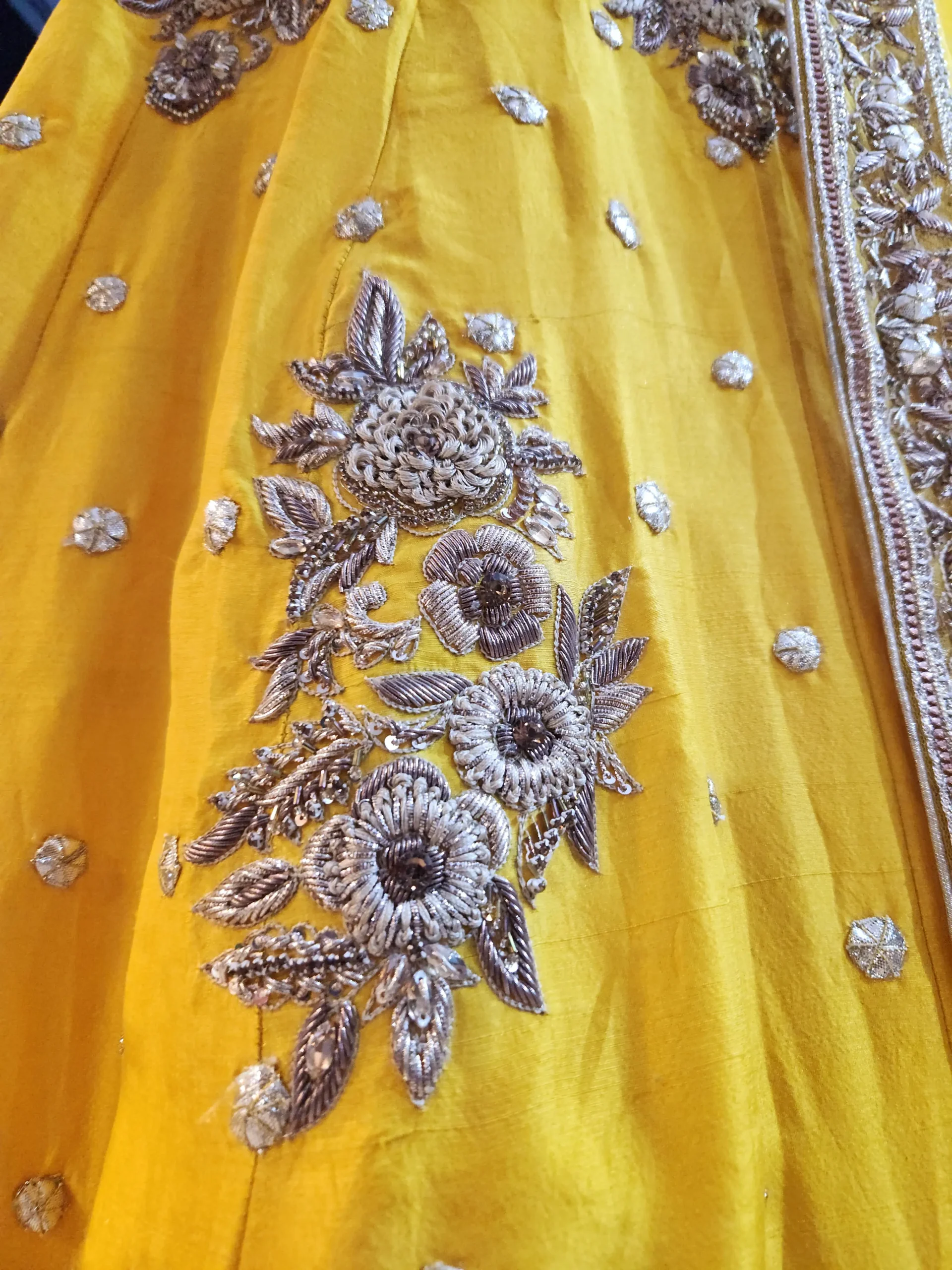 Yellow Pakistani Bridal Lehnga for Mehndi